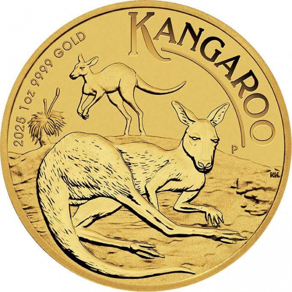 100 Dollar Australien - Känguru 1 oz Goldmünze (2025)