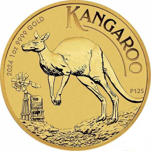 100 Dollar Australien - Känguru 1 oz Goldmünze (2024)